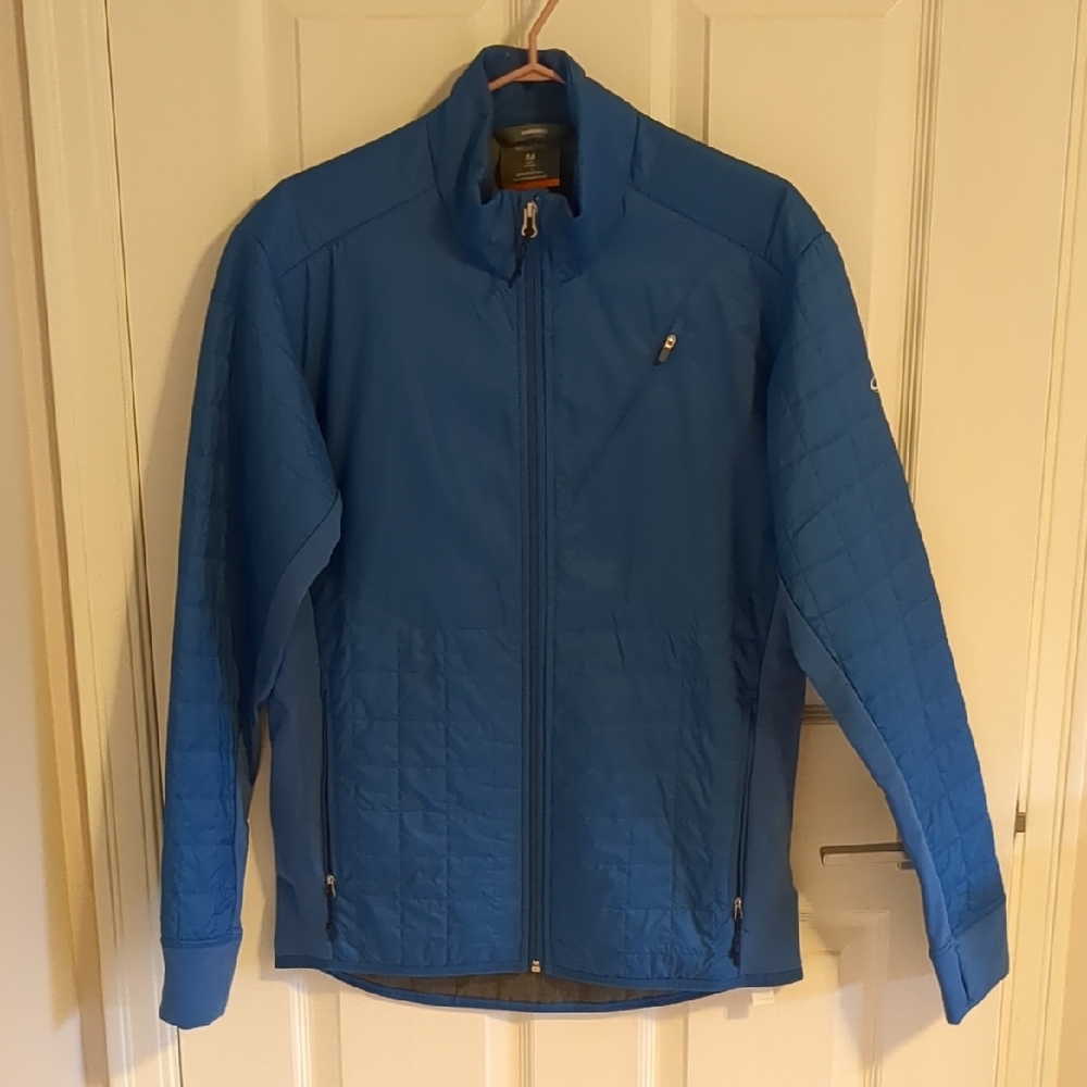 Icebreaker Men's Blue Wool Quilted Jacket